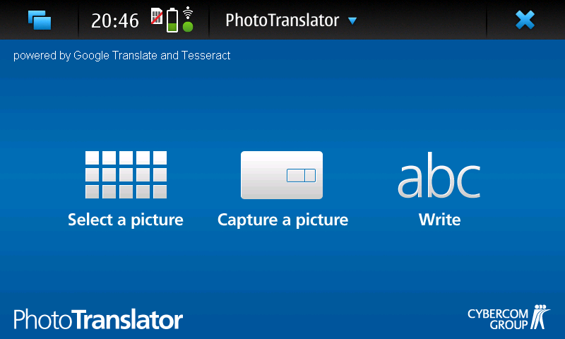 PhotoTranslator - Start